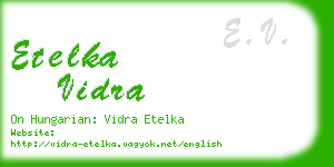 etelka vidra business card